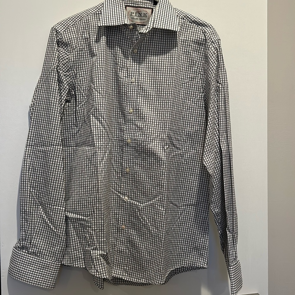 Thomas Pink Slim Fit Casual Dress Shirt